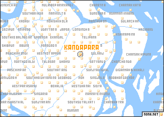 map of Kāndāpāra