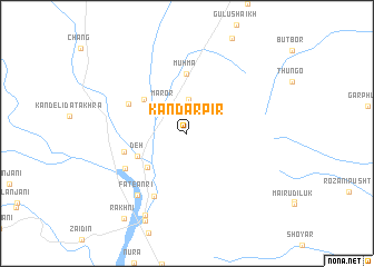 map of Kandar Pīr
