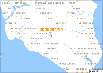 map of Kandawbyin