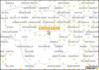 map of Kandegama