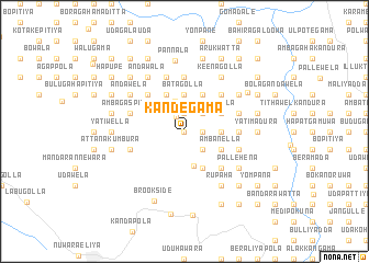 map of Kandegama