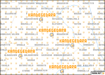 map of Kandegedara