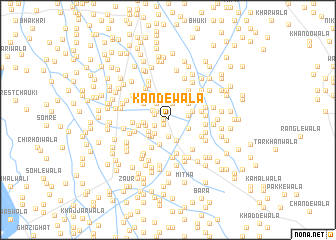 map of Kandewāla