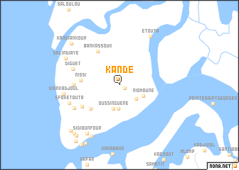 map of Kandé