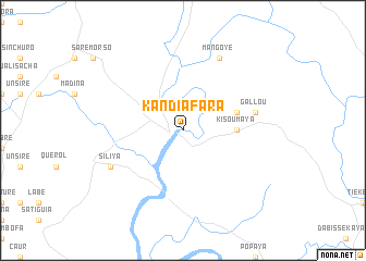 map of Kandiafara