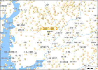 map of Kandiāla