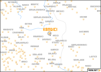 map of Kandići