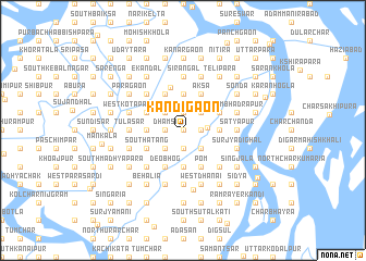 map of Kāndigaon