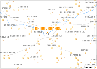 map of Kandio Kamako