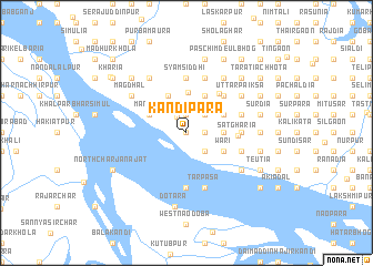 map of Kāndipāra