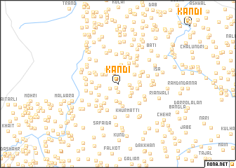 map of Kāndi