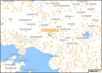 map of Kan-dong