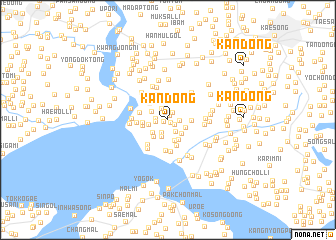 map of Kan-dong