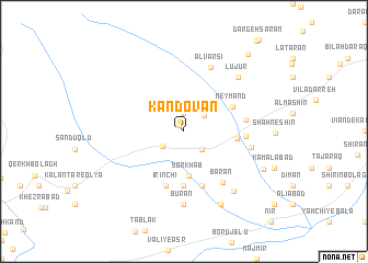 map of Kandovān