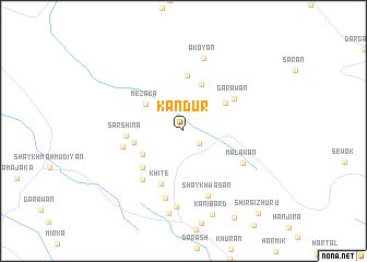 map of Kandūr