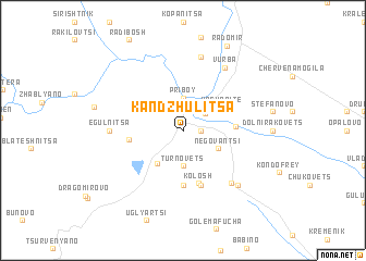 map of Kandzhulitsa