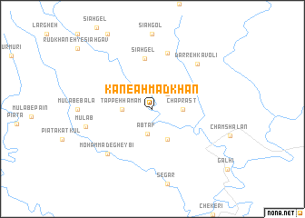 map of Kan-e Aḩmadkhān