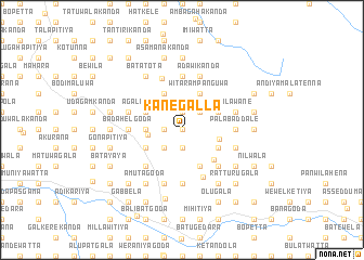 map of Kanegalla