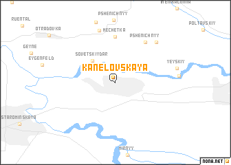 map of Kanelovskaya
