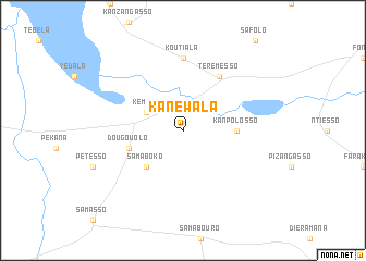 map of Kanéwala