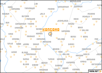 map of Kangama