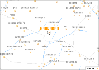 map of Kangarān