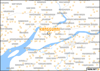 map of Kanggŭm-ni