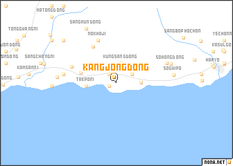 map of Kangjŏng-dong