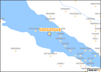 map of Kangongwe