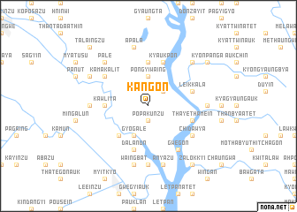 map of Kangon