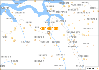 map of Kanhŭng-ni