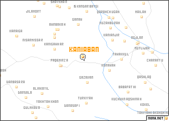 map of Kānī ‘Abān