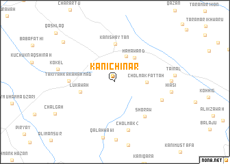 map of Kānī Chinār