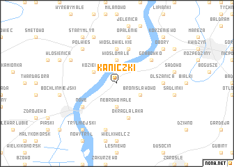 map of Kaniczki