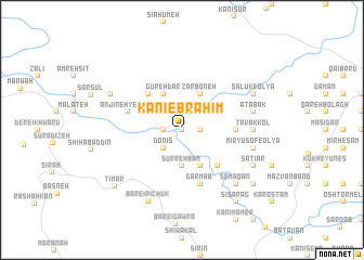 map of Kānī Ebrāhīm