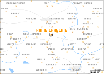 map of Kanie Iławeckie