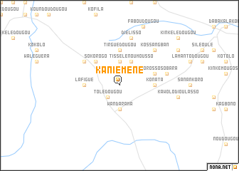 map of Kaniéméné