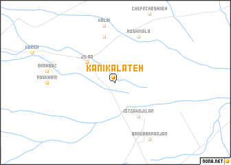 map of Kānī Kalāteh