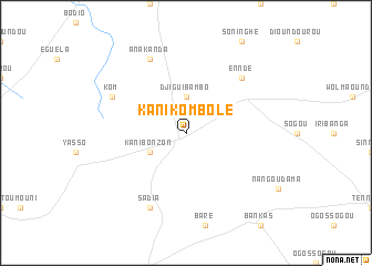 map of Kani Kombolé