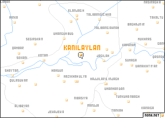 map of Kānī Laylān