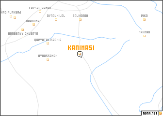 map of Kānī Māsī
