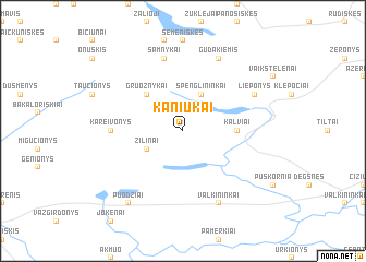 map of Kaniūkai