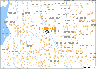 map of Kāniwāla