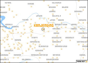 map of Kanjending