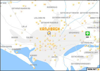 map of Kānji Bāgh
