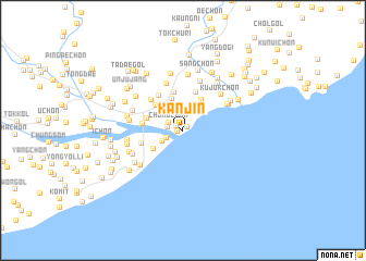 map of Kanjin