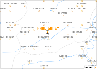 map of Kanlıgüney