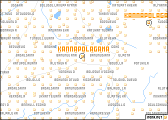map of Kannapolagama