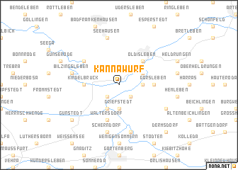 map of Kannawurf