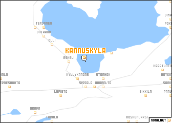 map of Kannuskylä